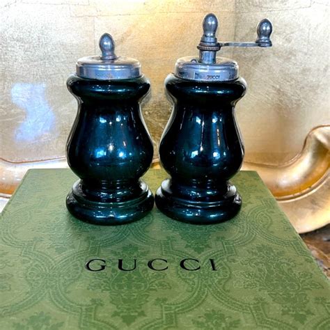 grinder gucci|Gucci Silver Plated Pepper Grinder .